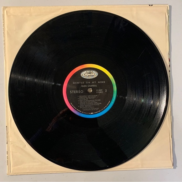 Glen Campbell Gentle On My Mind LP Vinyl Album ST 2809 Capitol 33RPM 12" - Picture 4 of 4